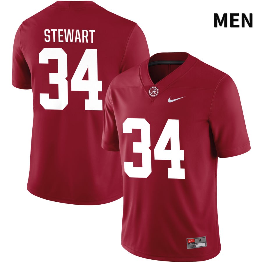 Alabama Crimson Tide Men's Mekiel Stewart #34 NIL Crimson 2022 NCAA Authentic Stitched College Football Jersey XY16Y48PE